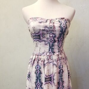 Jack. tie-dyed tube top dress women's size 6 (L17)